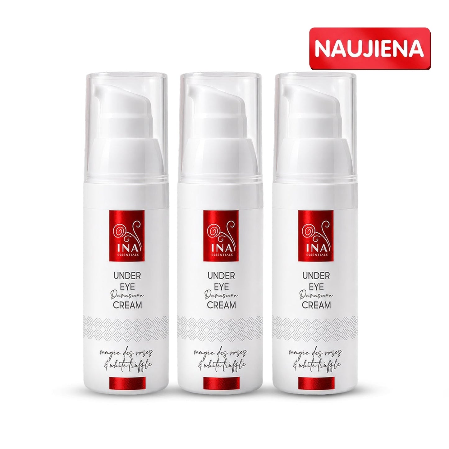 Premium Senėjimą Stabdantis Paakių Kremas su Rožėmis - Pirkite 2, Gaukite 1 Nemokamai