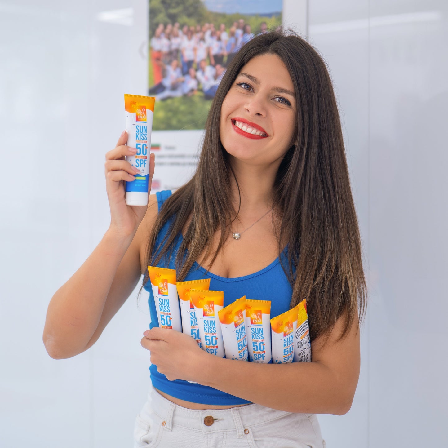 YPATINGA PRIEIGA Natūralus Veido ir Kūno Apsaugos nuo Saulės Kremas SPF 50+ su Organine Baltąja Egle