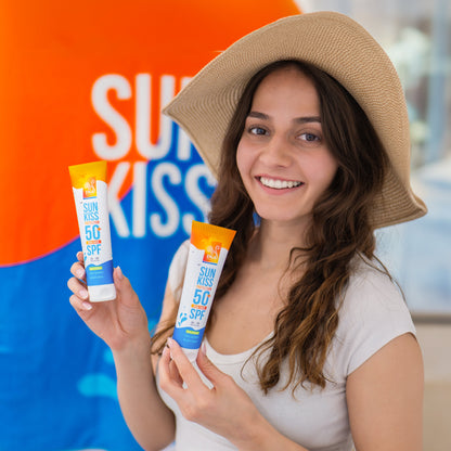 YPATINGA PRIEIGA Natūralus Veido ir Kūno Apsaugos nuo Saulės Kremas SPF 50+ su Organine Baltąja Egle