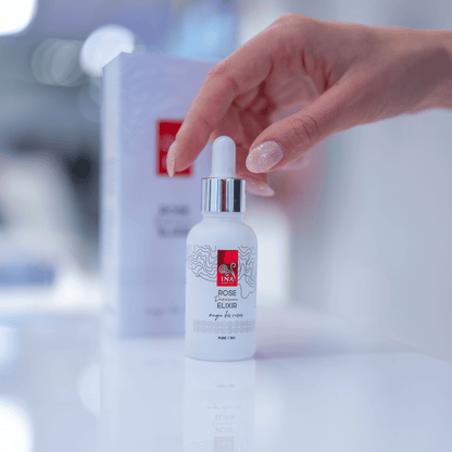YPATINGA PRIEIGA Intensyvus senėjimą stabdantis veido serumas su ekologišku rožių aliejumi – Rose Elixir