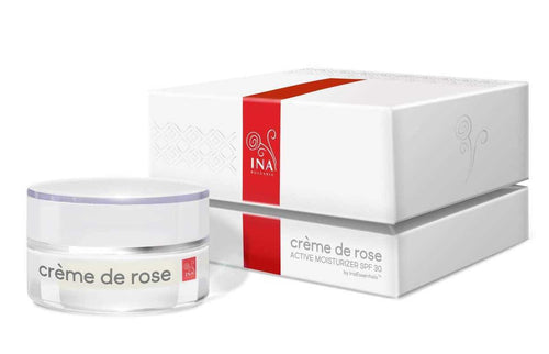 YPATINGA PRIEIGA Crème de rose - Veido kremas su SPF30 - Praturtintas Ekologišku eteriniu Rožių aliejumi