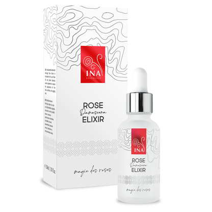 Intensyvus senėjimą stabdantis veido serumas su ekologišku rožių aliejumi – Rose Elixir