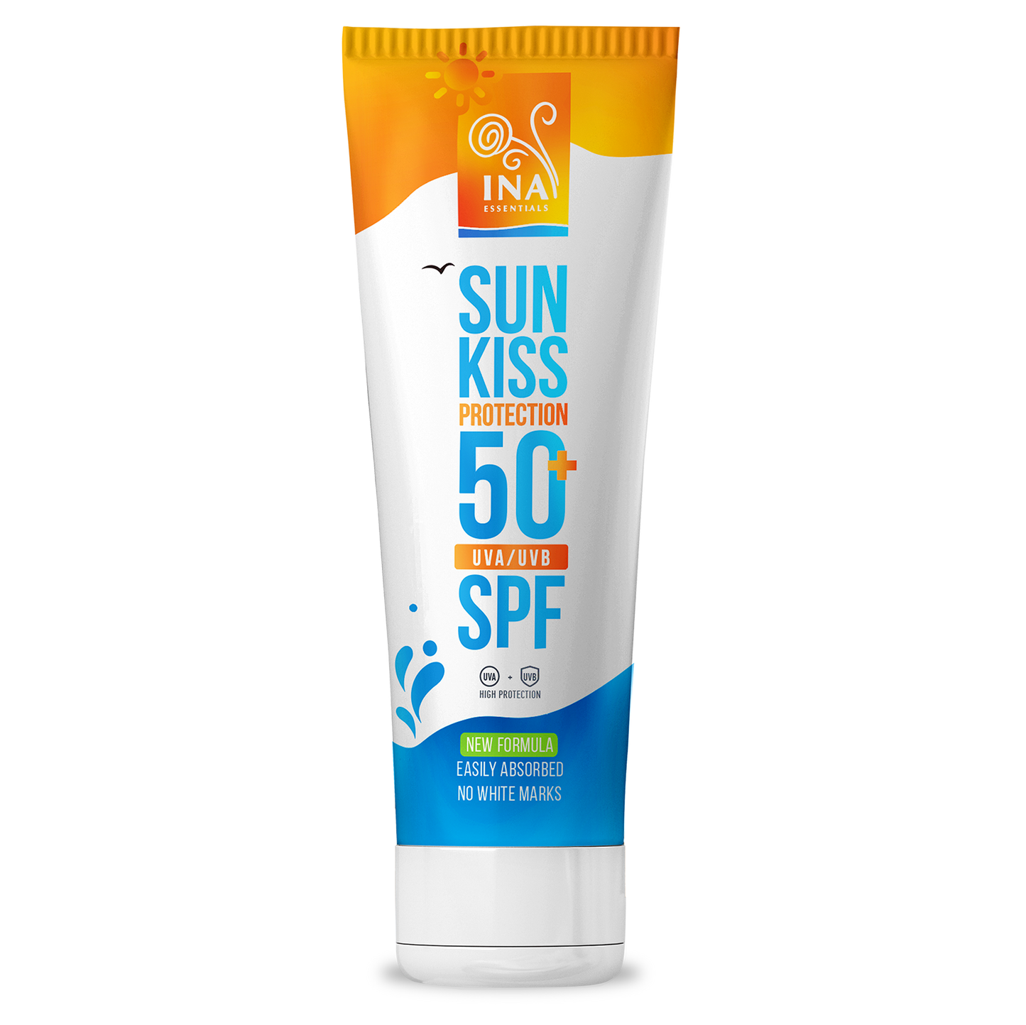 YPATINGA PRIEIGA Natūralus Veido ir Kūno Apsaugos nuo Saulės Kremas SPF 50+ su Organine Baltąja Egle