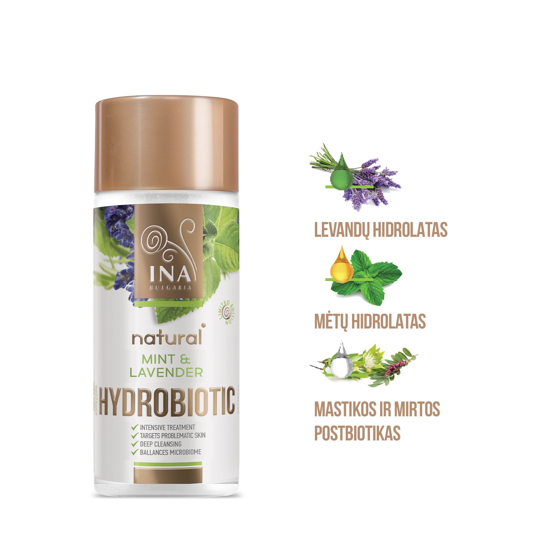 Hydrobiotic – Su Levandos ir Mėtomis (150ml)