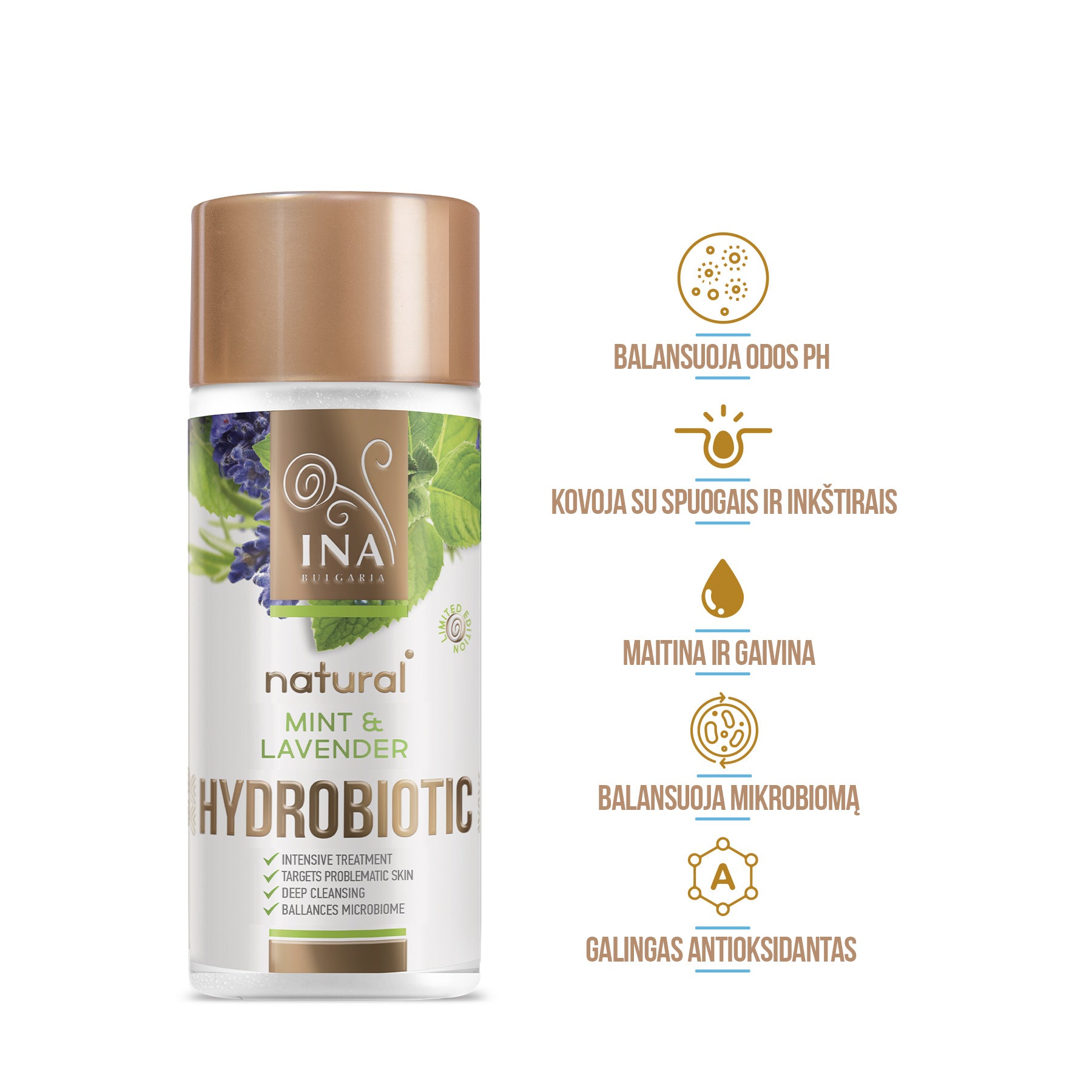 Hydrobiotic – Su Levandos ir Mėtomis (150ml)