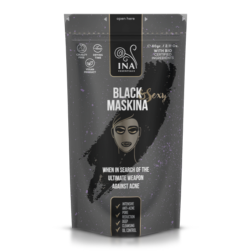Veido kaukė - Juodoji Maskina - intensyvi priežiūra nuo Aknė ir Inkštirų