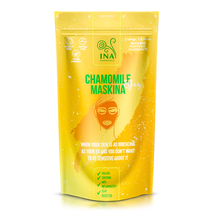 Veido kaukė - Ramunėlių Maskina - intensyvi raminanti priežiūra jautriai odai